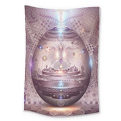 Cosmic Egg Sacred Geometry Art Large Tapestry