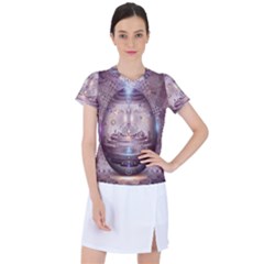 Cosmic Egg Sacred Geometry Art Women s Sports Top by Grandong