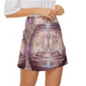 Cosmic Egg Sacred Geometry Art Mini Front Wrap Skirt View3