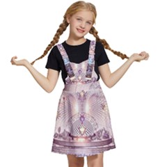 Cosmic Egg Sacred Geometry Art Kids  Apron Dress by Grandong