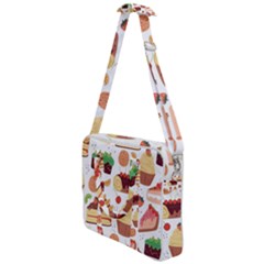 Dessert And Cake For Food Pattern Cross Body Office Bag by Grandong