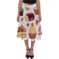 Dessert And Cake For Food Pattern Perfect Length Midi Skirt by Grandong