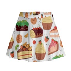 Dessert And Cake For Food Pattern Mini Flare Skirt by Grandong