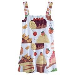 Dessert And Cake For Food Pattern Kids  Layered Skirt Swimsuit by Grandong