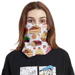 Dessert And Cake For Food Pattern Face Covering Bandana (two Sides) by Grandong