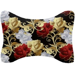 Roses Seamless Pattern Seat Head Rest Cushion by Grandong