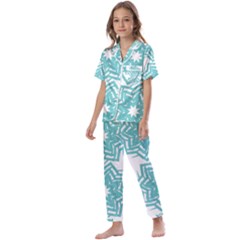 Cloth-design-star Kids  Satin Short Sleeve Pajamas Set by Shoiketstore2023