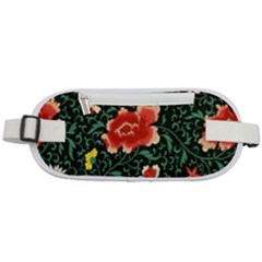 Background Vintage Japanese Design Rounded Waist Pouch