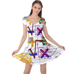 Mathematics Formula Physics School Cap Sleeve Dress by Grandong