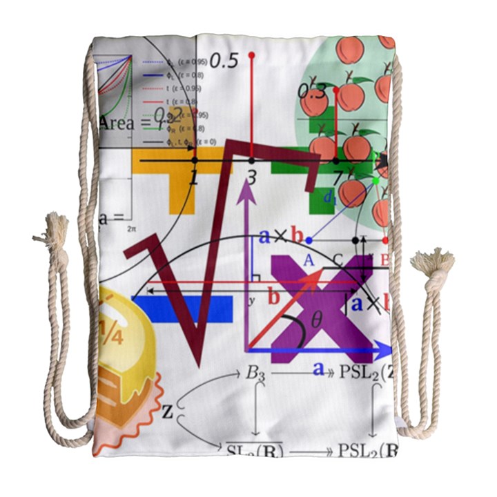 Mathematics Formula Physics School Drawstring Bag (Large)