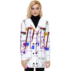 Mathematics Formula Physics School Button Up Hooded Coat  by Grandong