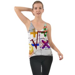 Mathematics Formula Physics School Chiffon Cami by Grandong