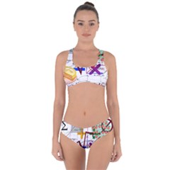 Mathematics Formula Physics School Criss Cross Bikini Set by Grandong