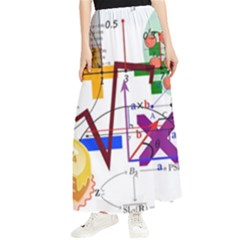 Mathematics Formula Physics School Maxi Chiffon Skirt by Grandong