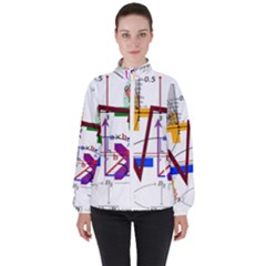 Mathematics Formula Physics School Women s High Neck Windbreaker by Grandong