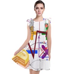 Mathematics Formula Physics School Tie Up Tunic Dress by Grandong