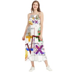 Mathematics Formula Physics School Boho Sleeveless Summer Dress by Grandong