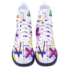 Mathematics Formula Physics School Women s High-top Canvas Sneakers by Grandong