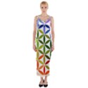 Mandala Rainbow Colorful Fitted Maxi Dress View1