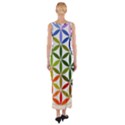 Mandala Rainbow Colorful Fitted Maxi Dress View2