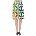 Mandala Rainbow Colorful Flared Midi Skirt View2