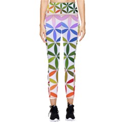 Mandala Rainbow Colorful Pocket Leggings  by Grandong