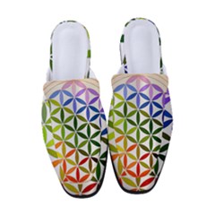 Mandala Rainbow Colorful Women s Classic Backless Heels