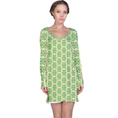 Another-green-design Another-green-design Long Sleeve Nightdress by Shoiketstore2023