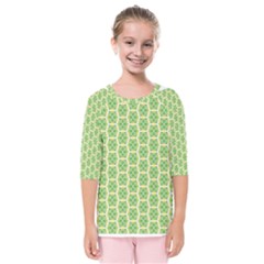 Another-green-design Another-green-design Kids  Quarter Sleeve Raglan Tee