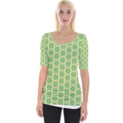 Another-green-design Another-green-design Wide Neckline Tee