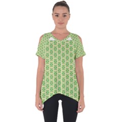 Another-green-design Another-green-design Cut Out Side Drop Tee