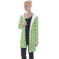 Another-green-design Another-green-design Longline Hooded Cardigan