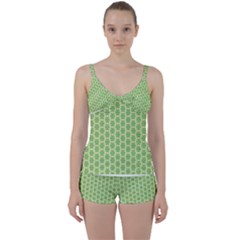 Another-green-design Another-green-design Tie Front Two Piece Tankini