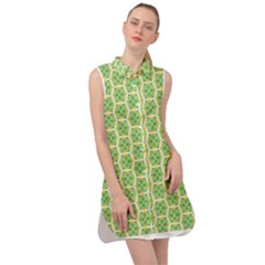 Another-green-design Another-green-design Sleeveless Shirt Dress by Shoiketstore2023