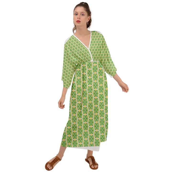 Another-green-design Another-green-design Grecian Style  Maxi Dress