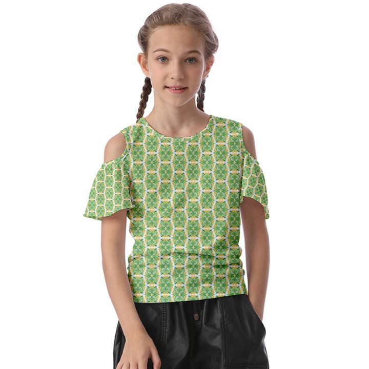 Another-green-design Another-green-design Kids  Butterfly Cutout Tee