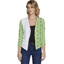 Another-green-design Another-green-design Women s Casual 3/4 Sleeve Spring Jacket View1