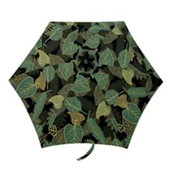 Autumn Fallen Leaves Dried Leaves Mini Folding Umbrellas by Grandong