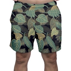 Autumn Fallen Leaves Dried Leaves Men s Shorts by Grandong