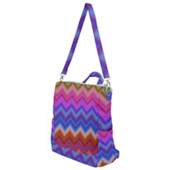 Pattern Chevron Zigzag Background Crossbody Backpack by Grandong