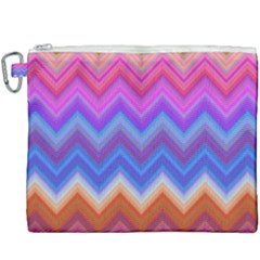 Pattern Chevron Zigzag Background Canvas Cosmetic Bag (xxxl) by Grandong