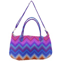 Pattern Chevron Zigzag Background Removable Strap Handbag by Grandong