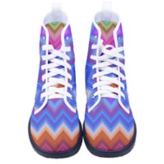 Pattern Chevron Zigzag Background Women s High-top Canvas Sneakers