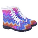 Pattern Chevron Zigzag Background Women s High-Top Canvas Sneakers View3