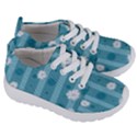 Gardenia Flowers White Blue Kids  Lightweight Sports Shoes View3