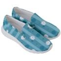 Gardenia Flowers White Blue Women s Lightweight Slip Ons View3