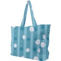 Gardenia Flowers White Blue Simple Shoulder Bag View1