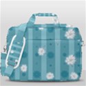 Gardenia Flowers White Blue MacBook Pro 13  Shoulder Laptop Bag  View3