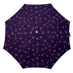 Vector Seamless Dark Zodiac Sign Star Symbol Pattern Straight Umbrellas by Grandong