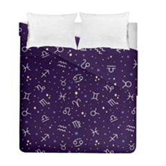 Vector Seamless Dark Zodiac Sign Star Symbol Pattern Duvet Cover Double Side (full/ Double Size) by Grandong